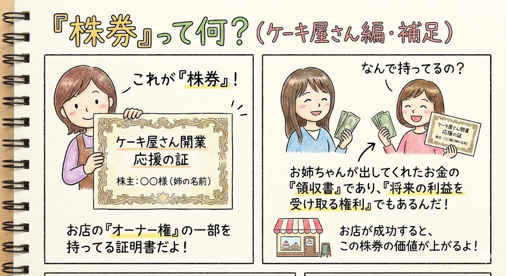 世界一わかりやすい株の仕組み（ケーキ屋さんの物語）