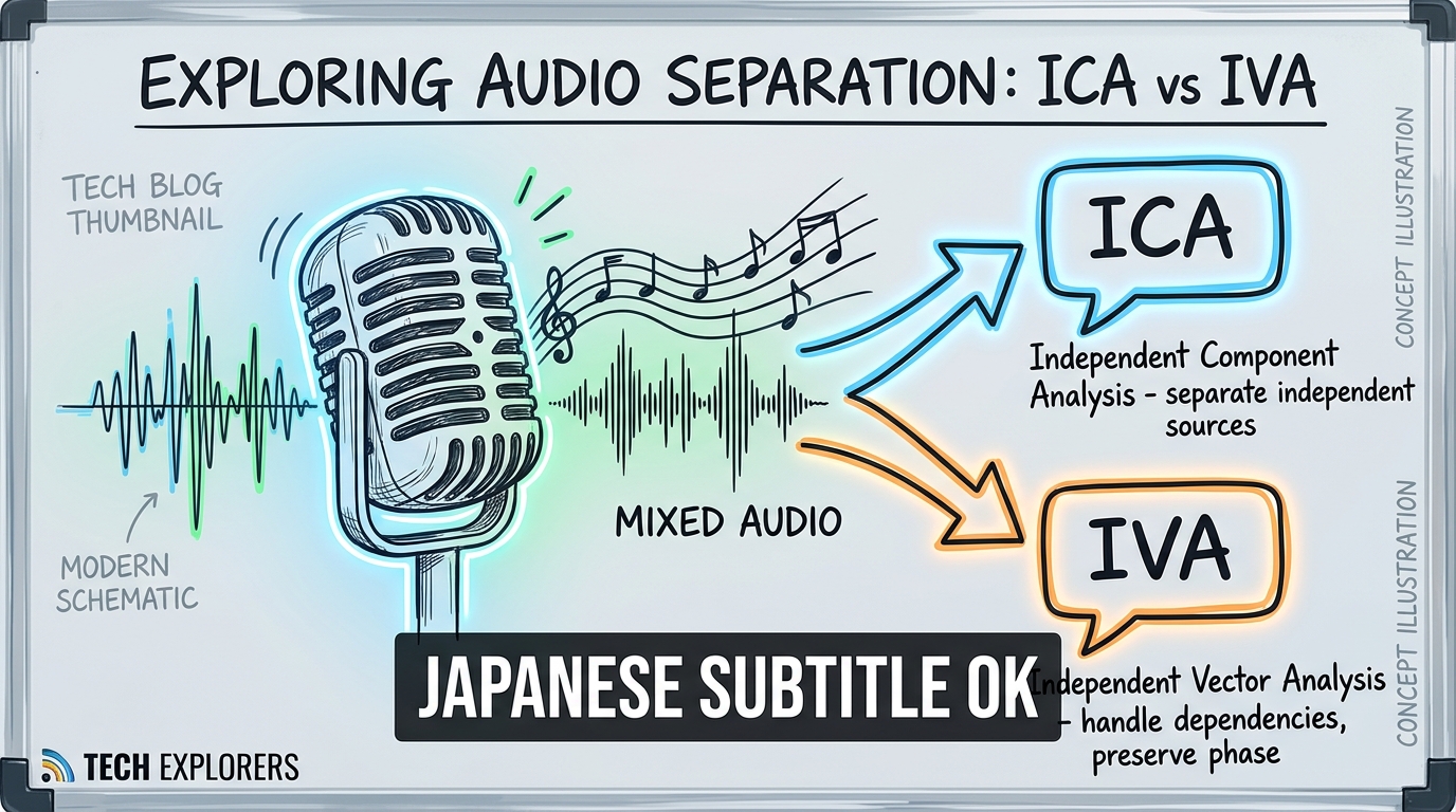 ICA・IVAによる音源分離入門｜カクテルパーティー問題を解く信号処理技術のサムネイル画像